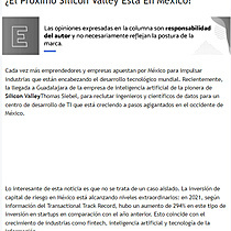 El Prximo Silicon Valley Est En Mxico?